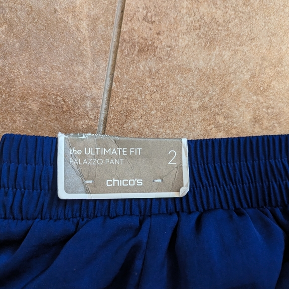 Women's new with tags‎ blue palazzo pants chicos size 2 - Picture 3 of 8